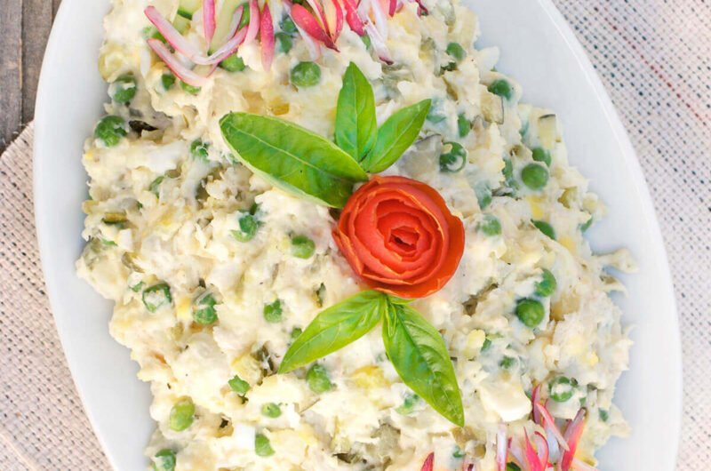 Salad Olivieh (Persian Potato Salad with Chicken)